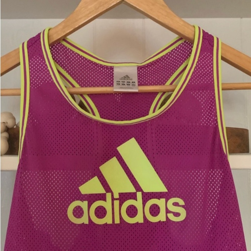 Adidas Purple Large Logo Basketball Jersey